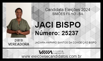 Candidato JACI BISPO 2024 - SIMÕES FILHO - Eleições