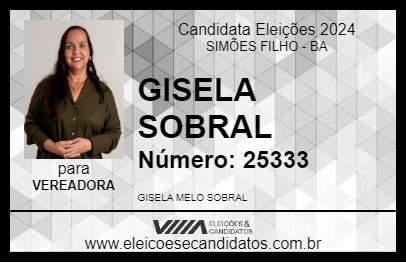 Candidato GISELA SOBRAL 2024 - SIMÕES FILHO - Eleições