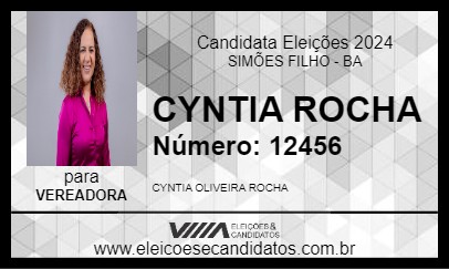 Candidato CYNTIA ROCHA 2024 - SIMÕES FILHO - Eleições