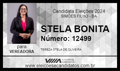 Candidato STELA BONITA 2024 - SIMÕES FILHO - Eleições