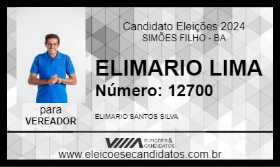 Candidato ELIMARIO LIMA 2024 - SIMÕES FILHO - Eleições