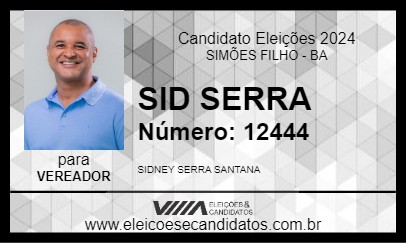 Candidato SID SERRA 2024 - SIMÕES FILHO - Eleições