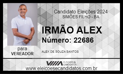 Candidato IRMÃO ALEX 2024 - SIMÕES FILHO - Eleições