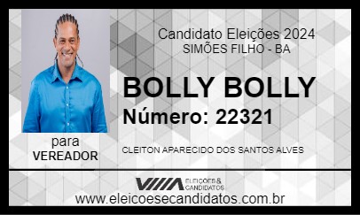 Candidato BOLLY BOLLY 2024 - SIMÕES FILHO - Eleições