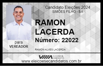 Candidato RAMON LACERDA 2024 - SIMÕES FILHO - Eleições