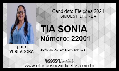 Candidato TIA SONIA 2024 - SIMÕES FILHO - Eleições