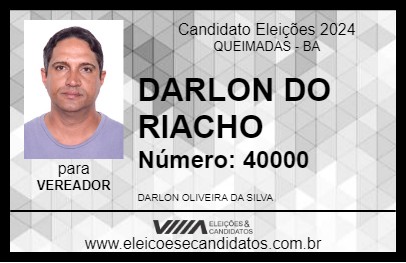 Candidato DARLON DO RIACHO 2024 - QUEIMADAS - Eleições