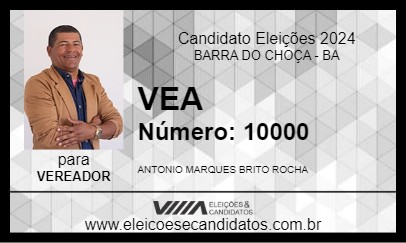 Candidato VEA 2024 - BARRA DO CHOÇA - Eleições