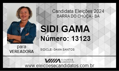 Candidato SIDI GAMA 2024 - BARRA DO CHOÇA - Eleições