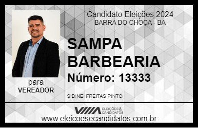 Candidato SAMPA BARBEARIA 2024 - BARRA DO CHOÇA - Eleições