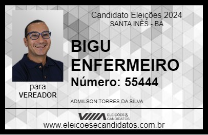 Candidato BIGU ENFERMEIRO 2024 - SANTA INÊS - Eleições