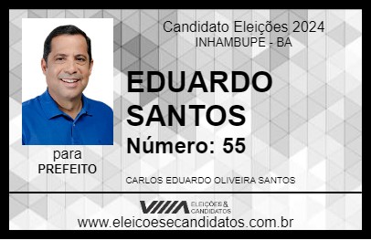 Candidato EDUARDO SANTOS 2024 - INHAMBUPE - Eleições