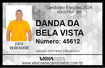 Candidato DANDA DA BELA VISTA 2024 - ADUSTINA - Eleições