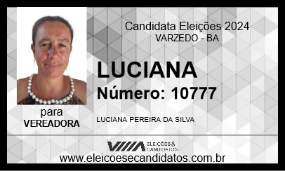 Candidato LUCIANA 2024 - VARZEDO - Eleições