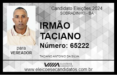 Candidato IRMÃO TACIANO 2024 - SOBRADINHO - Eleições