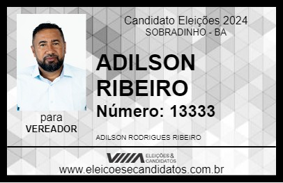 Candidato ADILSON RIBEIRO 2024 - SOBRADINHO - Eleições