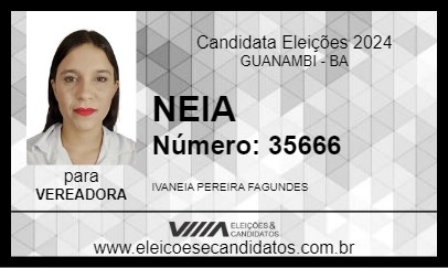 Candidato NEIA 2024 - GUANAMBI - Eleições