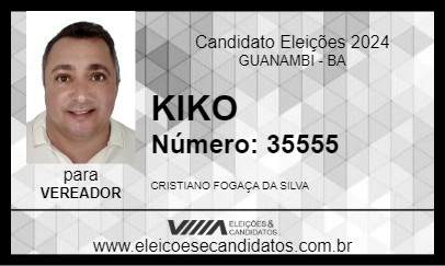 Candidato KIKO 2024 - GUANAMBI - Eleições