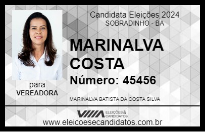 Candidato MARINALVA COSTA 2024 - SOBRADINHO - Eleições