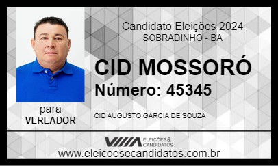 Candidato CID MOSSORÓ 2024 - SOBRADINHO - Eleições