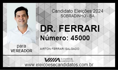 Candidato DR. FERRARI 2024 - SOBRADINHO - Eleições