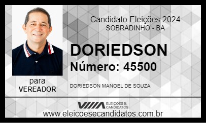 Candidato DORIEDSON 2024 - SOBRADINHO - Eleições