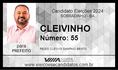 Candidato CLEIVINHO 2024 - SOBRADINHO - Eleições