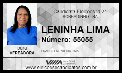 Candidato LENINHA LIMA 2024 - SOBRADINHO - Eleições