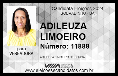 Candidato ADILEUZA LIMOEIRO 2024 - SOBRADINHO - Eleições