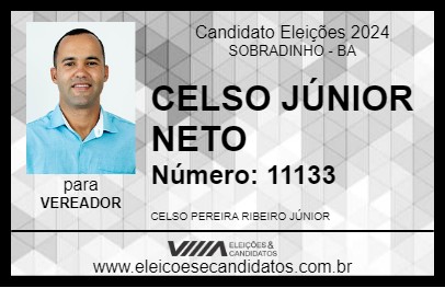 Candidato CELSO JÚNIOR NETO 2024 - SOBRADINHO - Eleições