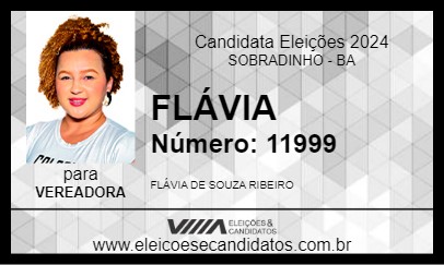 Candidato FLÁVIA 2024 - SOBRADINHO - Eleições