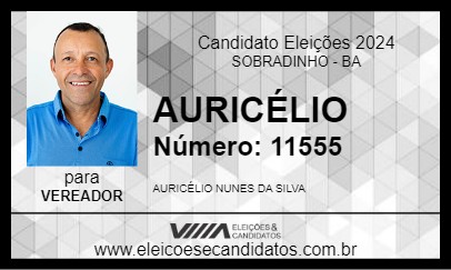 Candidato AURICÉLIO 2024 - SOBRADINHO - Eleições