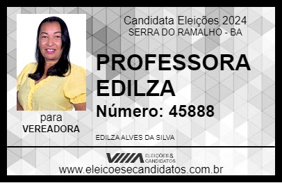 Candidato PROFESSORA EDILZA 2024 - SERRA DO RAMALHO - Eleições