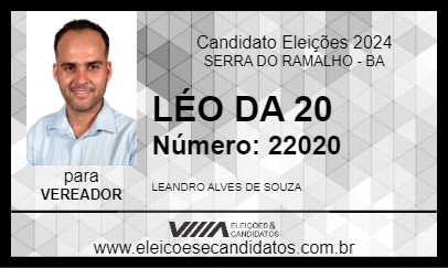 Candidato LÉO DA 20 2024 - SERRA DO RAMALHO - Eleições