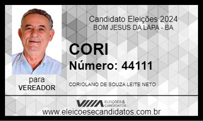 Candidato CORI 2024 - BOM JESUS DA LAPA - Eleições