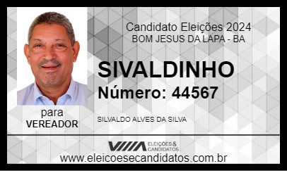 Candidato SIVALDINHO 2024 - BOM JESUS DA LAPA - Eleições