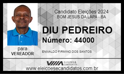 Candidato DIU PEDREIRO 2024 - BOM JESUS DA LAPA - Eleições