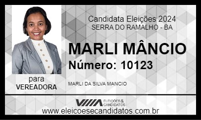 Candidato MARLI MÂNCIO 2024 - SERRA DO RAMALHO - Eleições