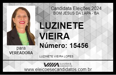 Candidato LUZINETE VIEIRA 2024 - BOM JESUS DA LAPA - Eleições