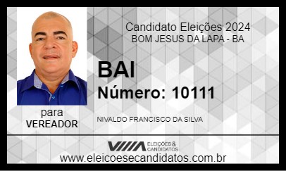 Candidato BAI 2024 - BOM JESUS DA LAPA - Eleições