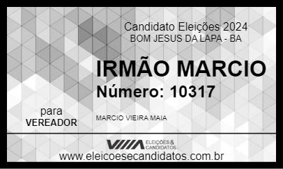 Candidato IRMÃO MARCIO 2024 - BOM JESUS DA LAPA - Eleições