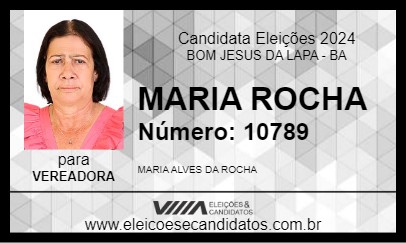 Candidato MARIA ROCHA 2024 - BOM JESUS DA LAPA - Eleições