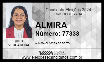 Candidato ALMIRA 2024 - CRISÓPOLIS - Eleições