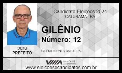 Candidato GILÊNIO 2024 - CATURAMA - Eleições