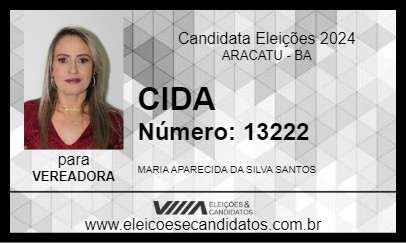 Candidato CIDA 2024 - ARACATU - Eleições