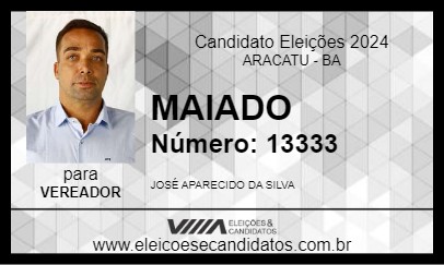 Candidato MAIADO 2024 - ARACATU - Eleições