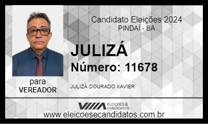 Candidato JULIZÁ 2024 - PINDAÍ - Eleições