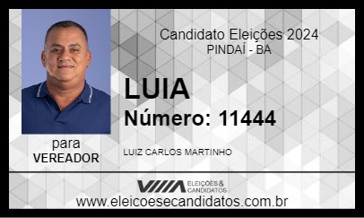 Candidato LUIA 2024 - PINDAÍ - Eleições