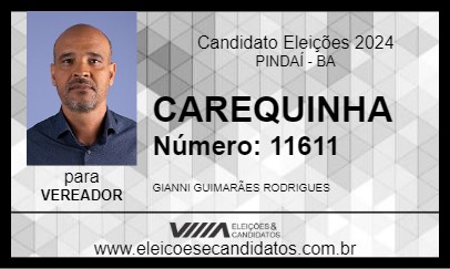 Candidato CAREQUINHA 2024 - PINDAÍ - Eleições