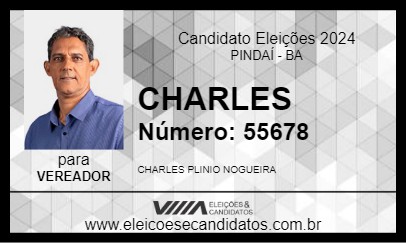 Candidato CHARLES 2024 - PINDAÍ - Eleições